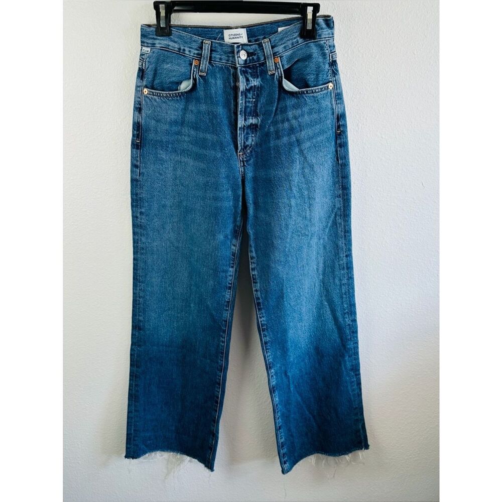 Citizens of Humanity Womens Denim Jeans Size 26 Annina High Rise Wide Leg Baggy